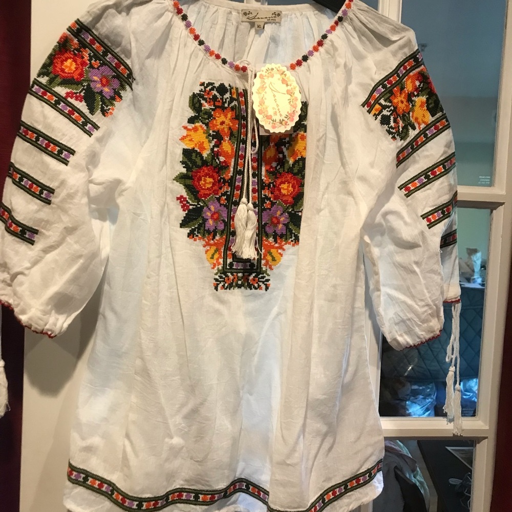 Savana peasant blouse size L